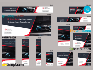 # speed gains editable banner template set of 13 PSD