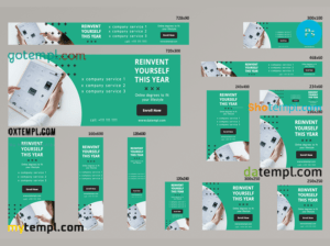 # tec system editable banner template set of 13 PSD