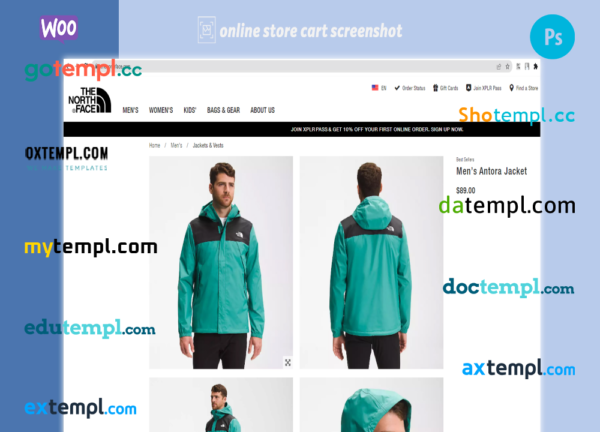 outdoor clothing fully ready online store WooCommerce hosted and products uploaded 30