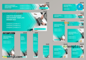 # innovatic editable banner template set of 13 PSD