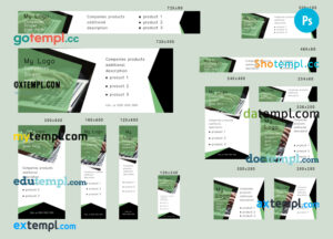 # Informatyx editable banner template set of 13 PSD