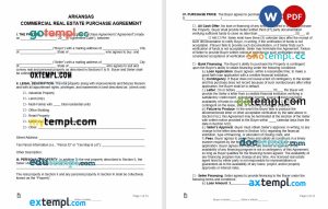 advertising agency client contract template, Word and PDF format version 2